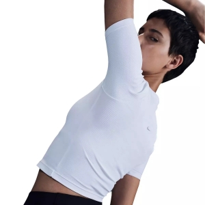 Nike Women's Zenvy Rib Dri-FIT Short Sleeve Top