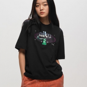 Nike WMNS Printed T-Shirt Black - BLACK