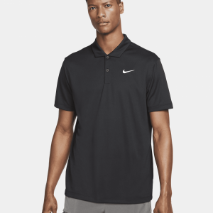 ÁO POLO NIKE ĐEN LOGO TRẮNG