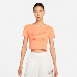 NIKE SPORTSWEAR SHORT SLEEVE CROP TOP NAIR 'ORANGE TRANCE/MANTRA ORANGE'