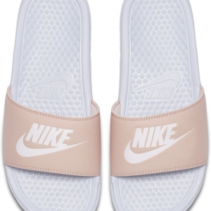  Dép nữ NIKE BENASSI SLIDE WASHED CORAL HYDROGEN BLUE/WASHED CORAL 343881 412