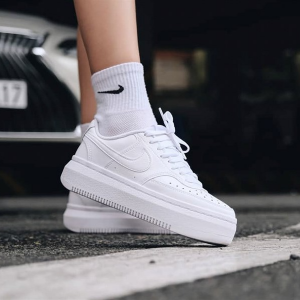 Giày Nike Court Vision Alta Triple White | DM0113-100