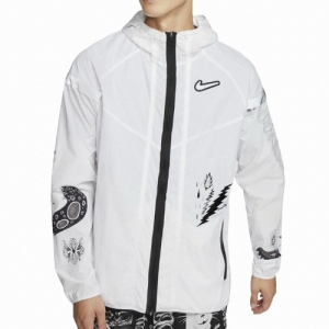 NIKE Windrunner Men's Running Jacket - White [CJ5821100] Dijamin 100% original