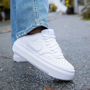 Giày Nike Court Vision Alta Triple White | DM0113-100