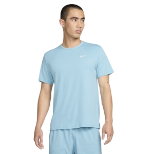 Áo nike running nam xanh nước biển, logo trắng DV9316-464