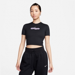Women's Nike Sportswear Crop-Top - Black