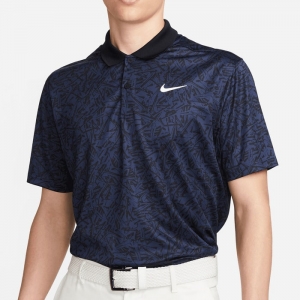 Nike Golf Shirt - NK DF Victory+ Print Polo - Midnight Navy SU23