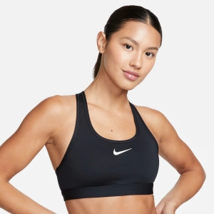 Áo Bra đen logo Nike Trắng
