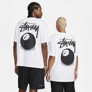Nike x Stussy 8 Ball T-Shirt (Asia Sizing) 'White' - DO9323-100