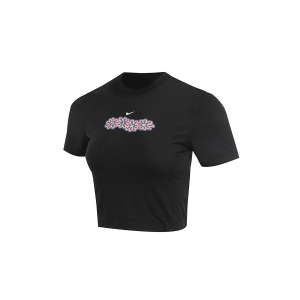 Áo Crop-Top Nữ Nike Sportswear - Đen