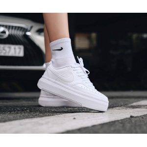 Giày Nike Court Vision Alta Triple White | DM0113-100