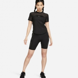 Áo Thun Chạy Bộ Nữ Nike Air Dri-Fit Running - Đen