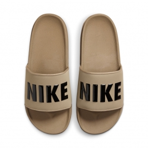 Nike | Unisex Faux Fur Plain Leather Logo Sandals-BQ4639-204