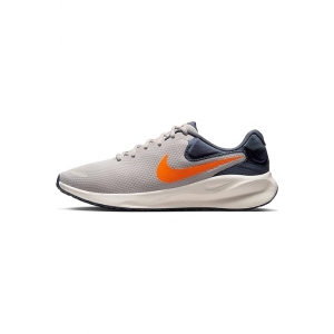  3 Nike Men Running Shoe Revolution 7-Lt Iron Ore/Total Orange-Thunder Blue-Fb2207-009