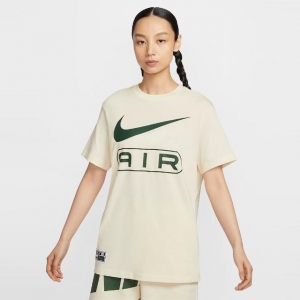 Nike Air Logo T-shirt Asia Sizing 'Pale Ivory Green' FV8003-110